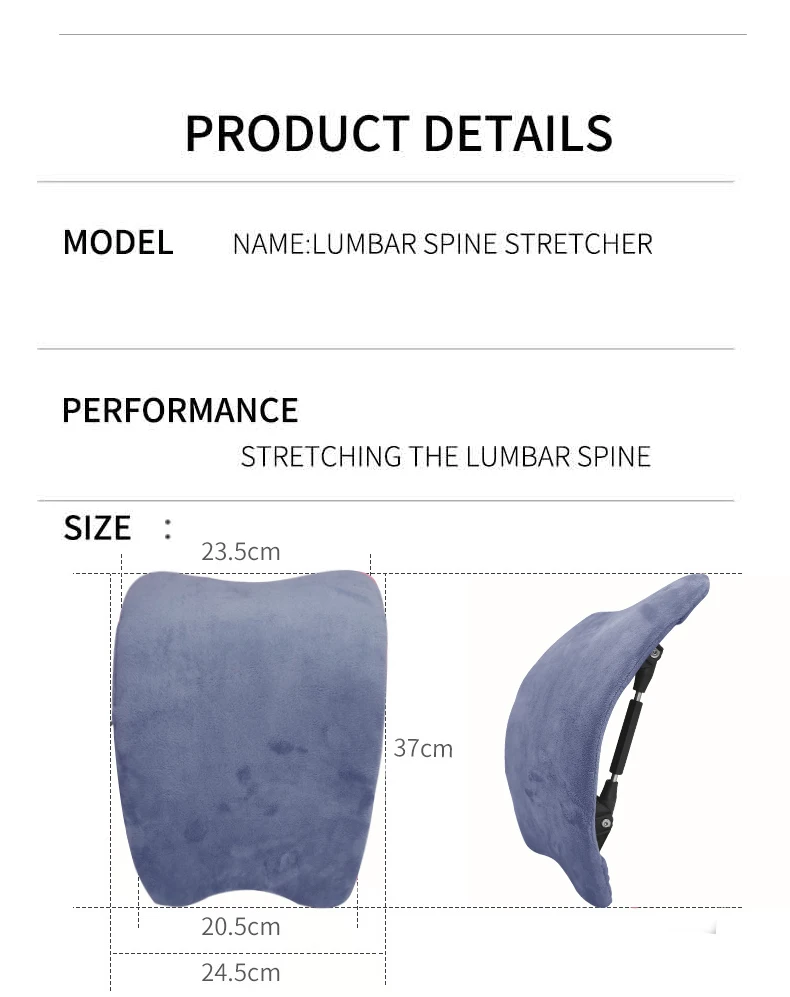 3 Adjustable Setting Spine Board Deck Back Stretcher For Lower Back