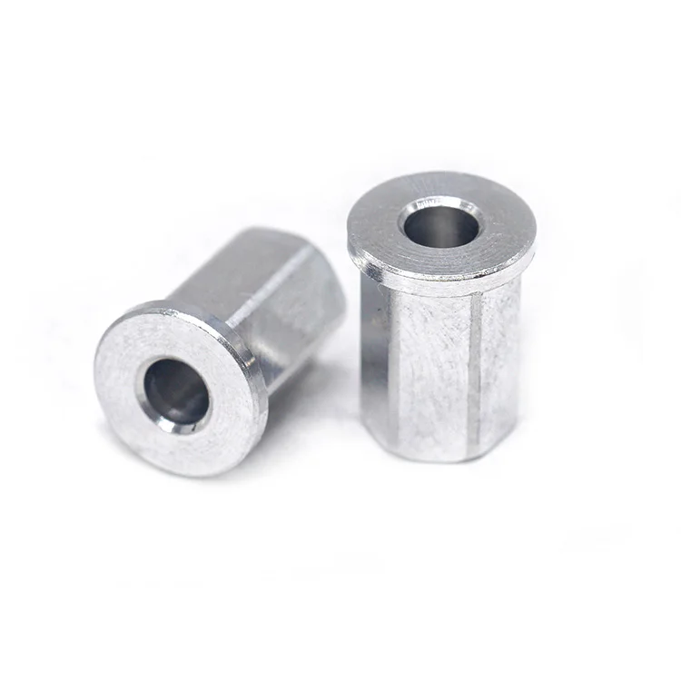 Custom CNC Lathe Hexagonal Hollow Rivet Stainless Steel Tin Zinc Plating Lock Pin Flat Head Pins