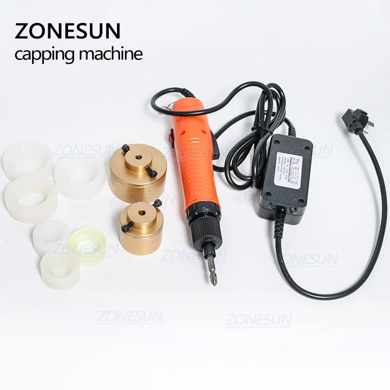 ZONESUN Hand Held Screw Capping Machine Manual Plastic Bottle Screw Capper Cap Sealing Machine