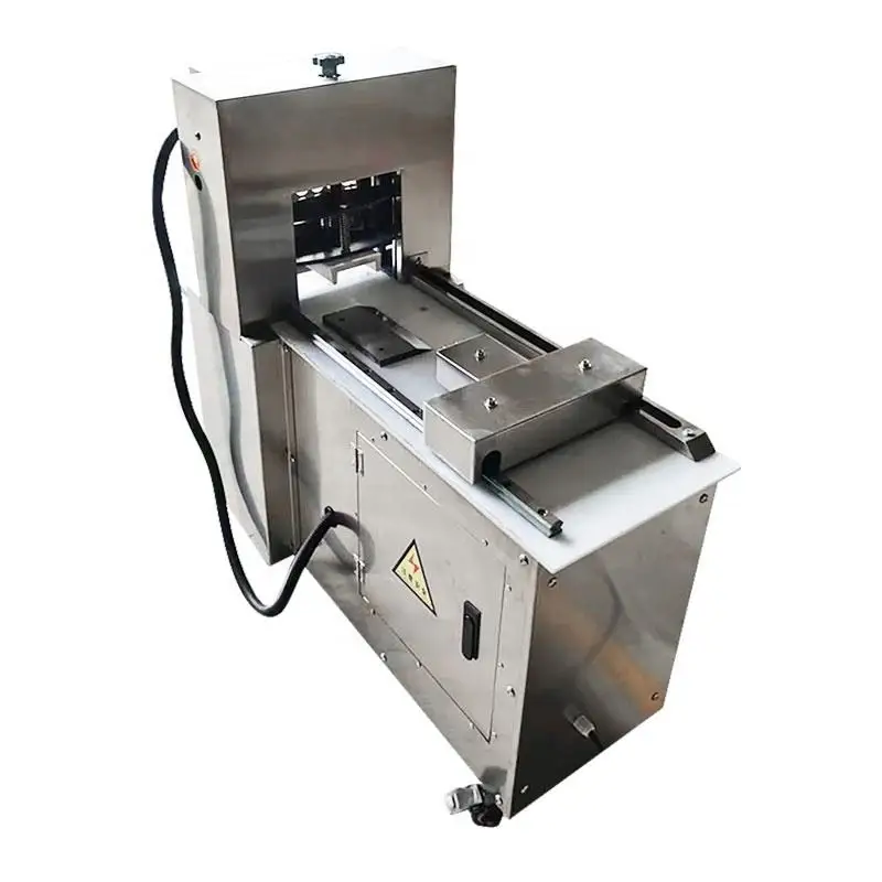 Commercial Wide Frozen Fish Bacon Slicer Fully Automatic Electric Meat Grinder Mincer Machine 4 Roll Manufacturing New Condition