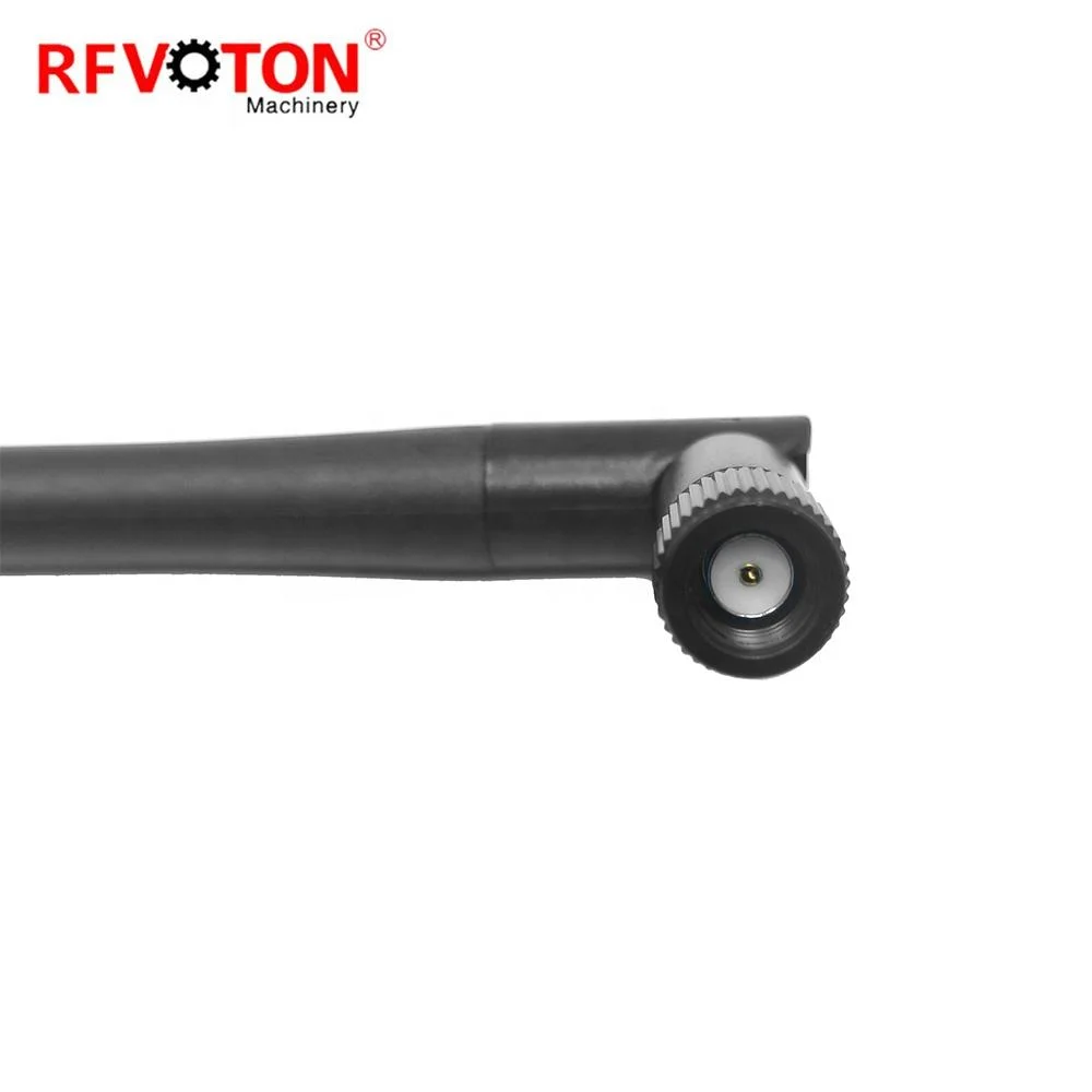 Factory Directly Gsm Rp Reverse Polarity Sma Male Plug Macho 3db 868M 2.4G Communications Bending Wifi Antenna  Black ANTENNA