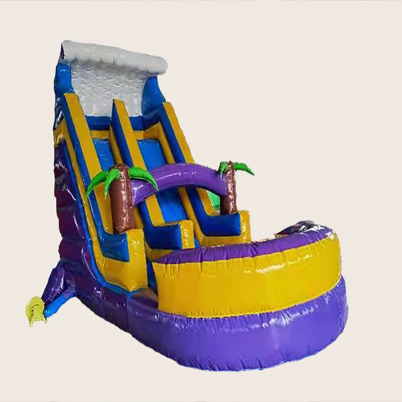 Распродажа, детский надувной прыгающий замок со слайдером, большая надувная горка для наружной крытой игровой площадки