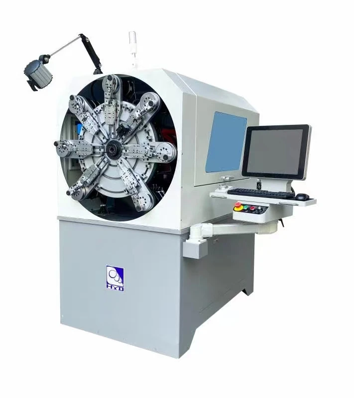 Multi-Function CNC Spring Machine with 12 Axes Servo Motors 0.3-2.5mm Wire Size and 9.35kw Power