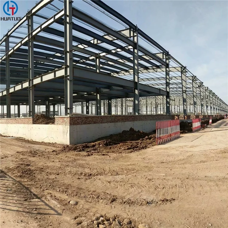 Prefabricated I Steel Column Q355 Quality H Beams Warehouse With Single Span Structural Building