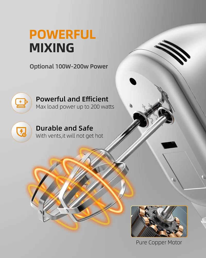 Cheapest Cheaper Cheap Custom Crown Colorful 1 Piece Check in Cord Countertop Food Electric Cheese Cake Beater Hand Mixer
