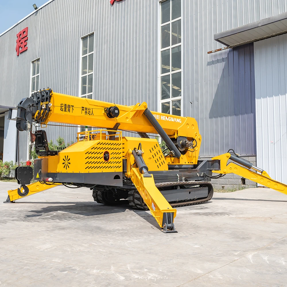 High-Quality 8-ton Spider Crawler Crane with Fly Jib