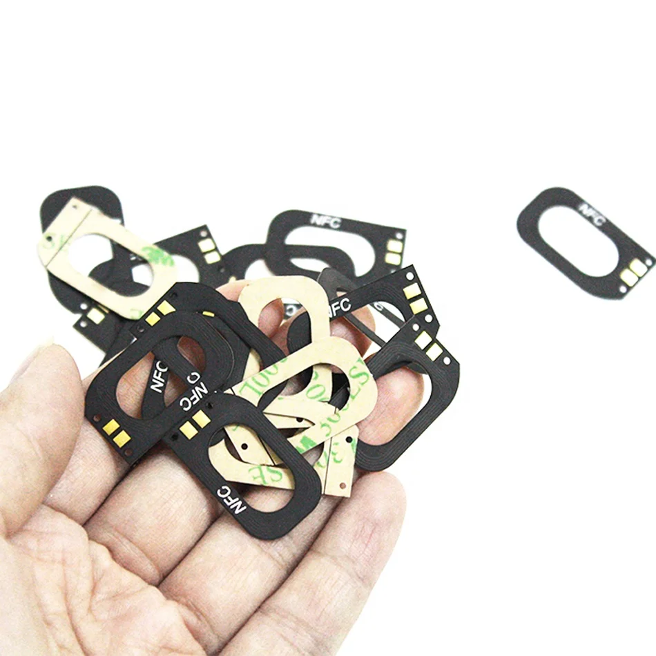 3dBi FPC coil flex antenna mobile device network pairing sharing Ferrite internal nfc antenna 13.56Mhz rectangular NFC antenna