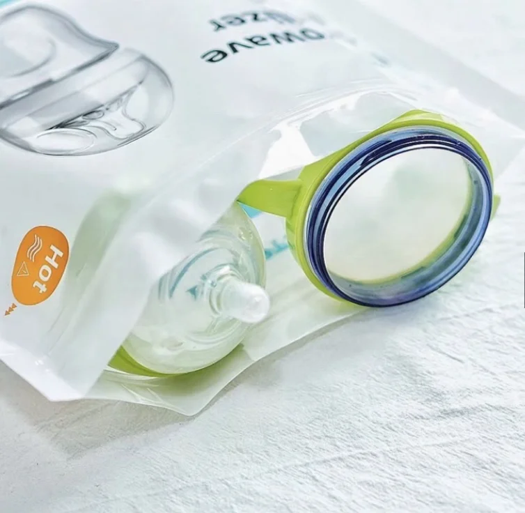 Reusable Bpa Free Microwave Baby Bottle Sterilizer Bags Travel Breast