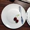 white 8inch plate