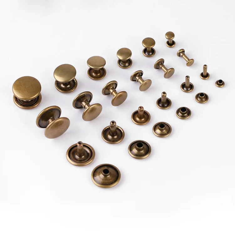 OEM & ODM пользовательские круглые люверсы занавески для одежды заклепки кожаные сумки аксессуары обуви сумок декоративные