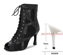 Wholesale High Heels Mesh breathable Ballroom Latin Dance Shoes Ladies Dance shoes
