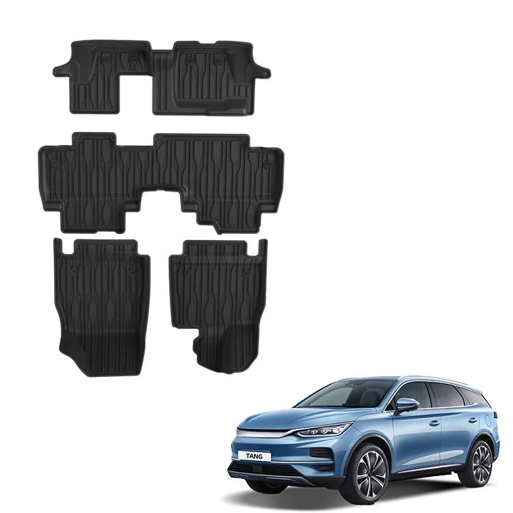 Factory Supply Exterior Accessories Custom Tpe Car Mats  7 Seat for BYD Tang EV Car