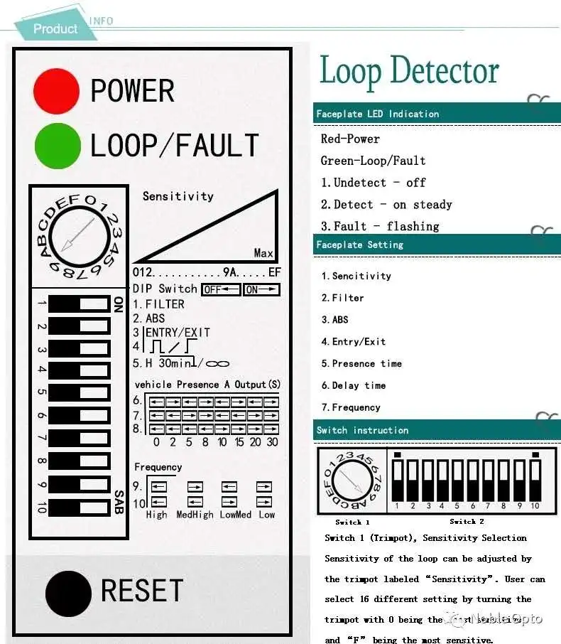 Good Quality Vehicle Loop Detector Single Channel Loop Detector Made in China for Sale