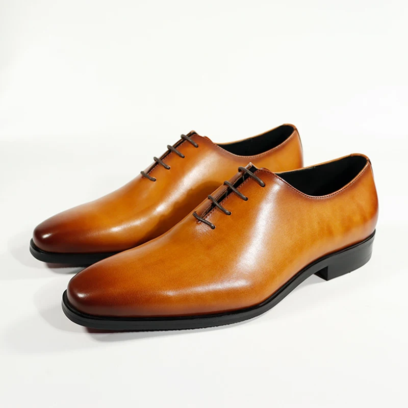 Hot-selling Chaussures-Homme Business Men's Formal Shoes Luxury Genuine  Leather Men's Dress Shoes Party Wedding Shoes Men