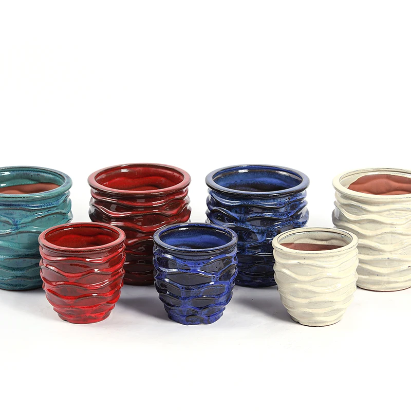 Высококачественные горшки, глазурованный большой цветочный горшок, керамическая керамика для inoor, уличные керамические горшки