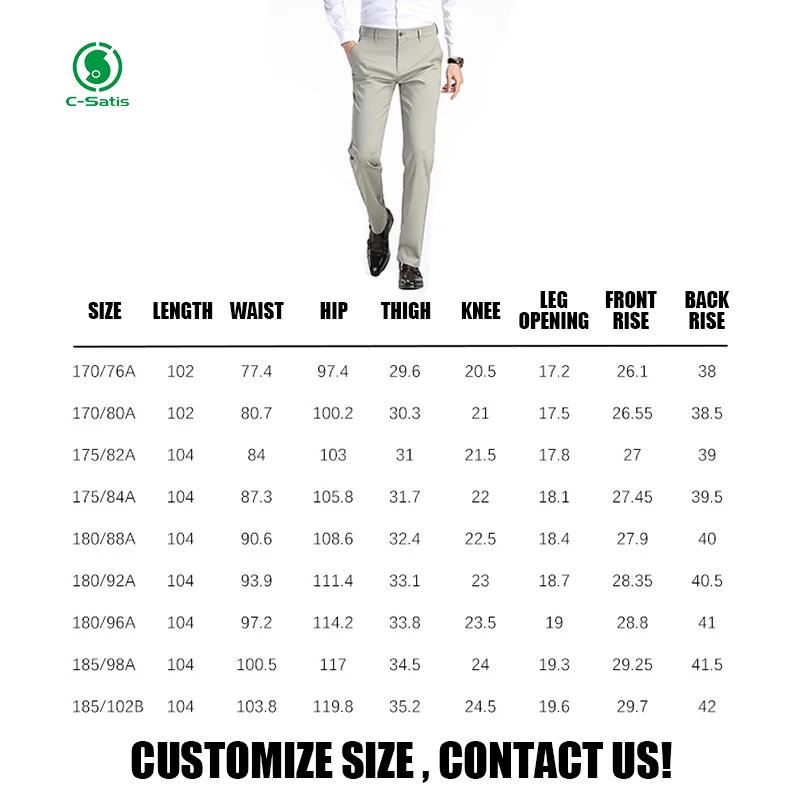 High Quality Men Business Suit Pants Formal Office Gentleman Suit Long Trousers Stretch Slim Straight Solid Color Casual Pants