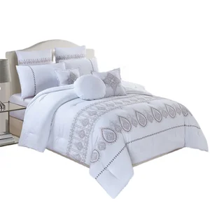 Luxury Embroidery Design Comforter Sets Bedding Sets Comforter Queen king Size Comforter Bedding Set for Living Room