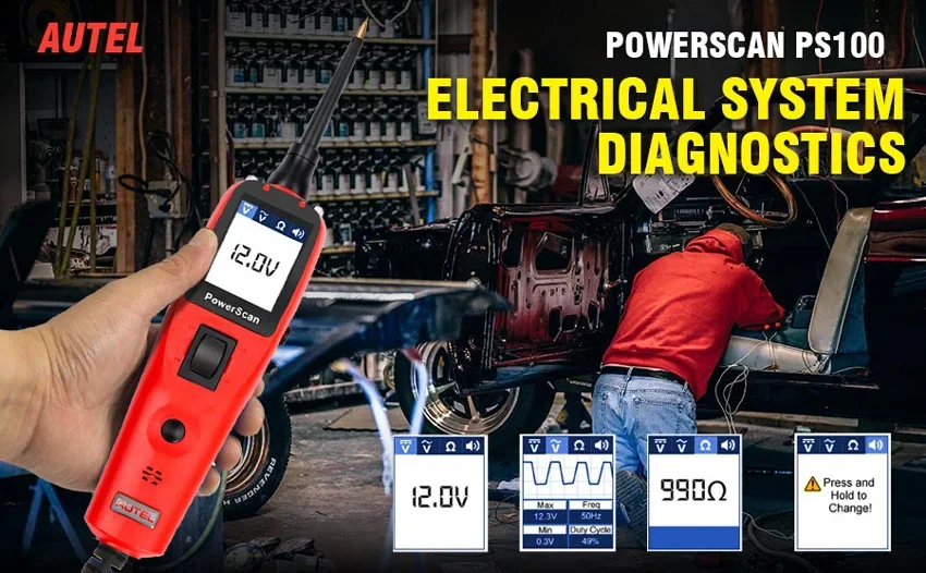 Bset Autel PS100 Power Scan Automotive Circuit Tester Electrical Test ...