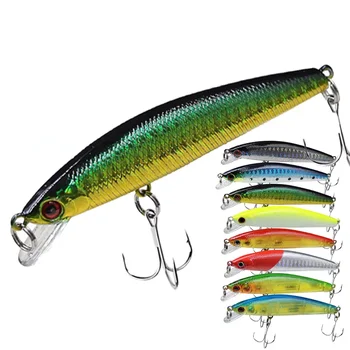 LURE Manufacturer 7.5g Floating Minnow Lure Bait Jerk Bait Hard Bait Rattles Plastic Fishing Trolling Lure – Minnow – view 2