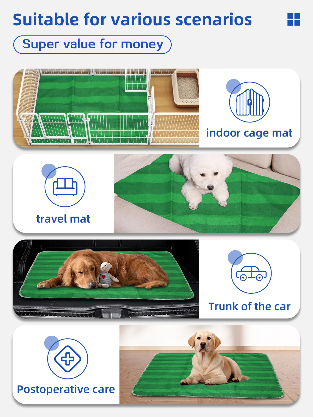 Wholesale Reusable Washable Puppy Pee Pads Pet Training Supplies for D - product detail 5