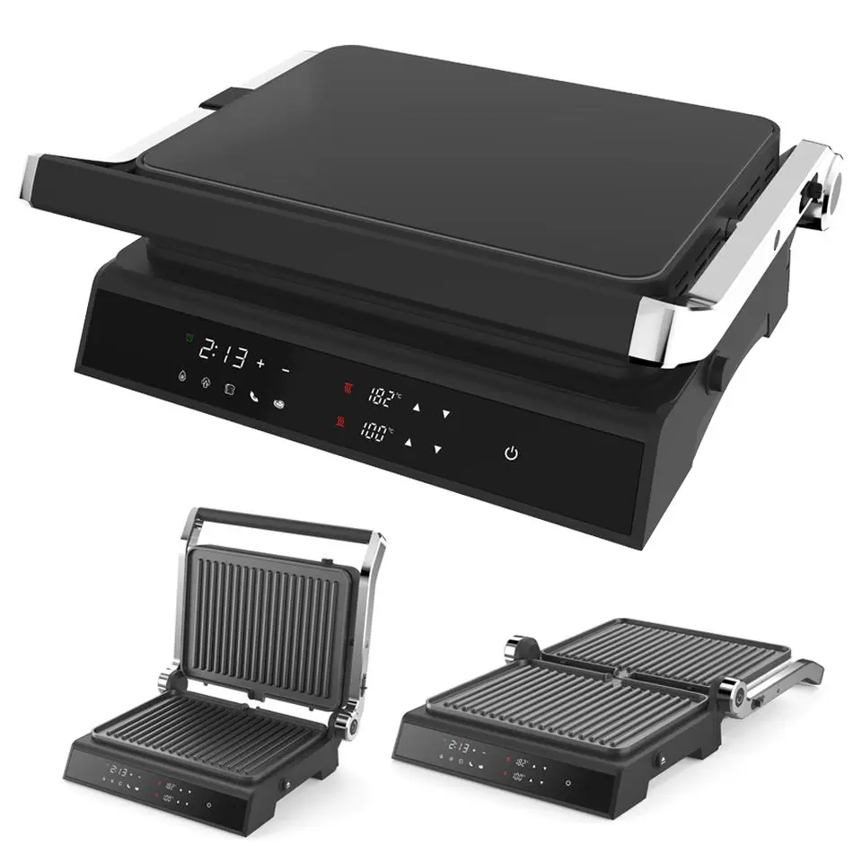 Digital Contact Grill With Smart Touch Screen Detachable Sandwich Press