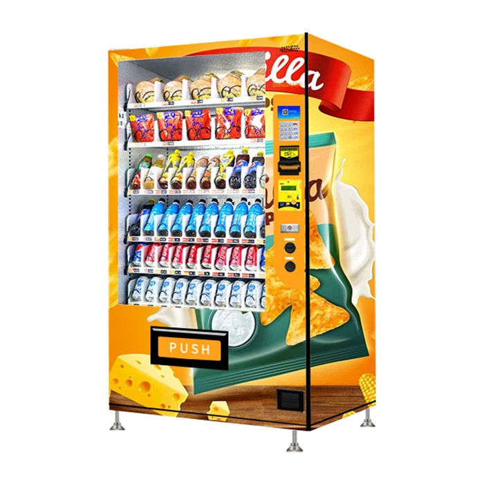 Conveyer Belt Aisles with Elevator Lifting Freeze Soft Ice Cream Vending Machine