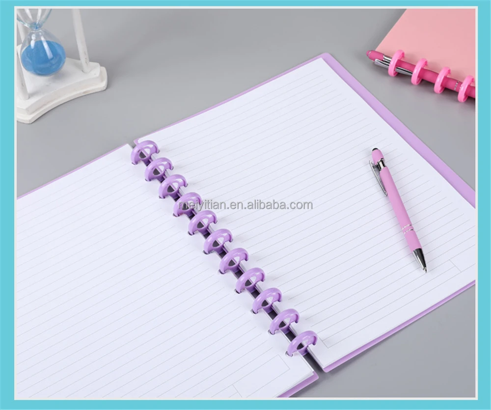 Discbound Ring. Note 28mm Colorful Plastic Disc Rings for Discbound Notebooks