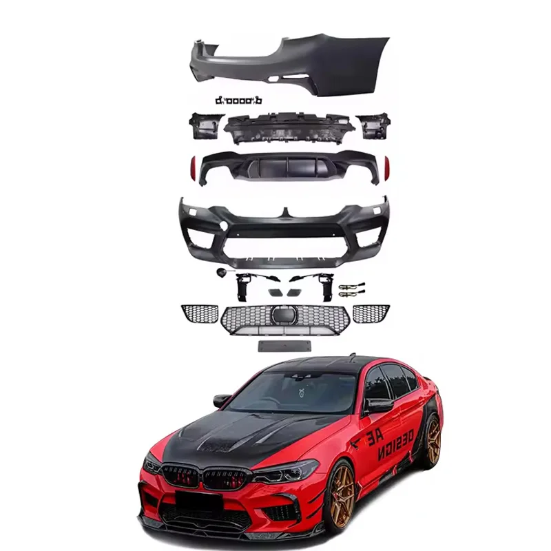 Body Kit For Bmw G30 2018 Upgrade To M5 Style Include Large Wrap-around ...