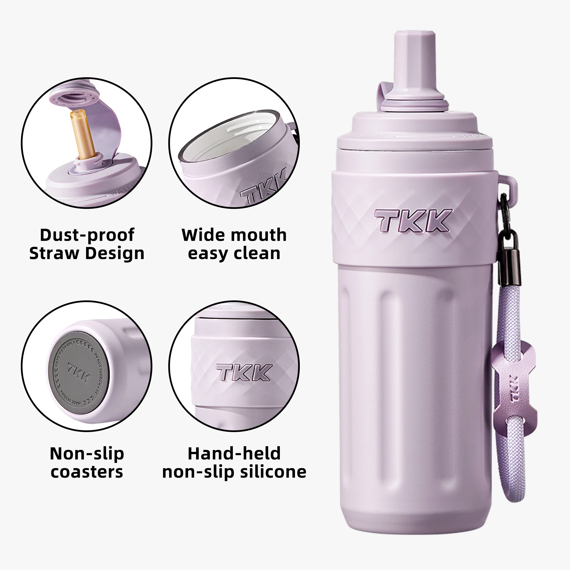 Garrafa térmica esportiva de aço inoxidável com parede dupla de 500ml, personalizada com logotipo de fábrica, ideal para adultos e viagens._voghion.com
