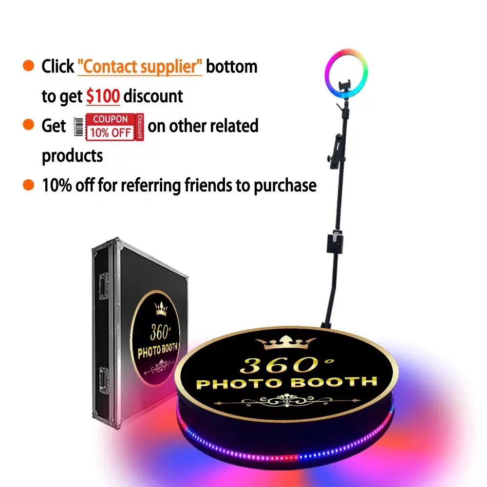 Tempered Glass Photoboot 360 Ipad Camara Plataforma Booth Cabina De Fotos 360 Camera Photo Booth