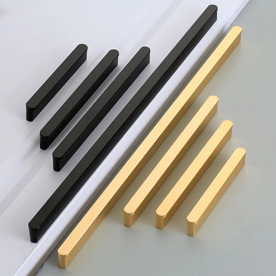 Furniture Handle Aluminum Wardrobe Handles Kitchen Cabinets Pulls OEM Drawer Pulls Handles