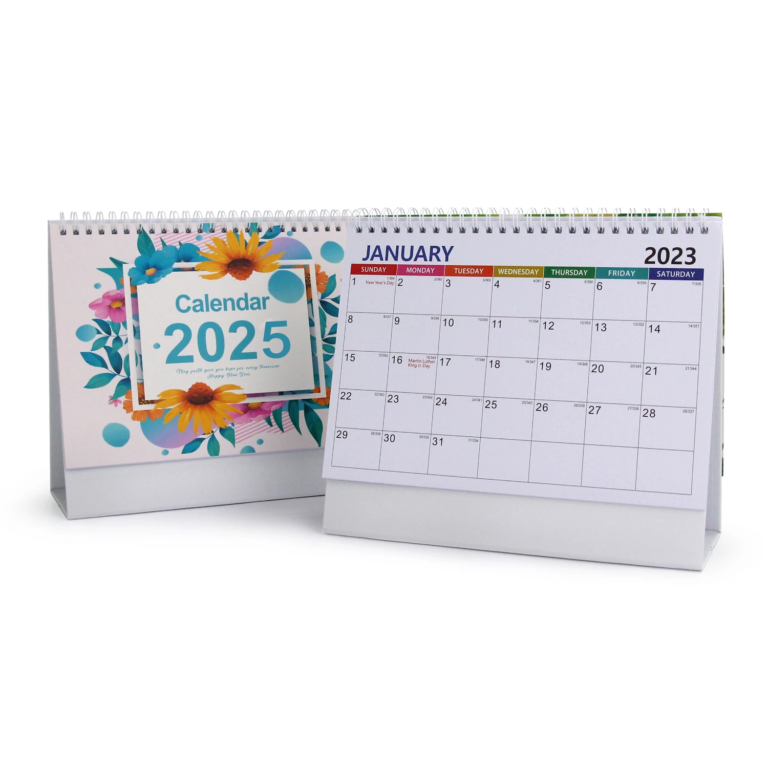 A5 Custom Desk Calendar 2023 2024 Mural Calendrier De Bureau