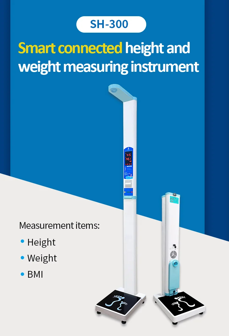 Best Price Weight And Height Measuring Machine Sh 300 Ultrasonic Height And Weight Scale For