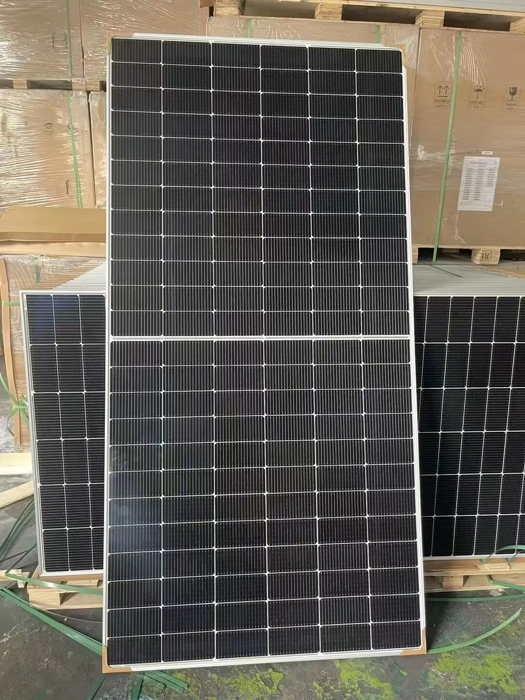 Ja N Type Bifacial Double Glass 565w 580w 590w 595w Monocrystalline Pv Solar Power Panels Low 5191