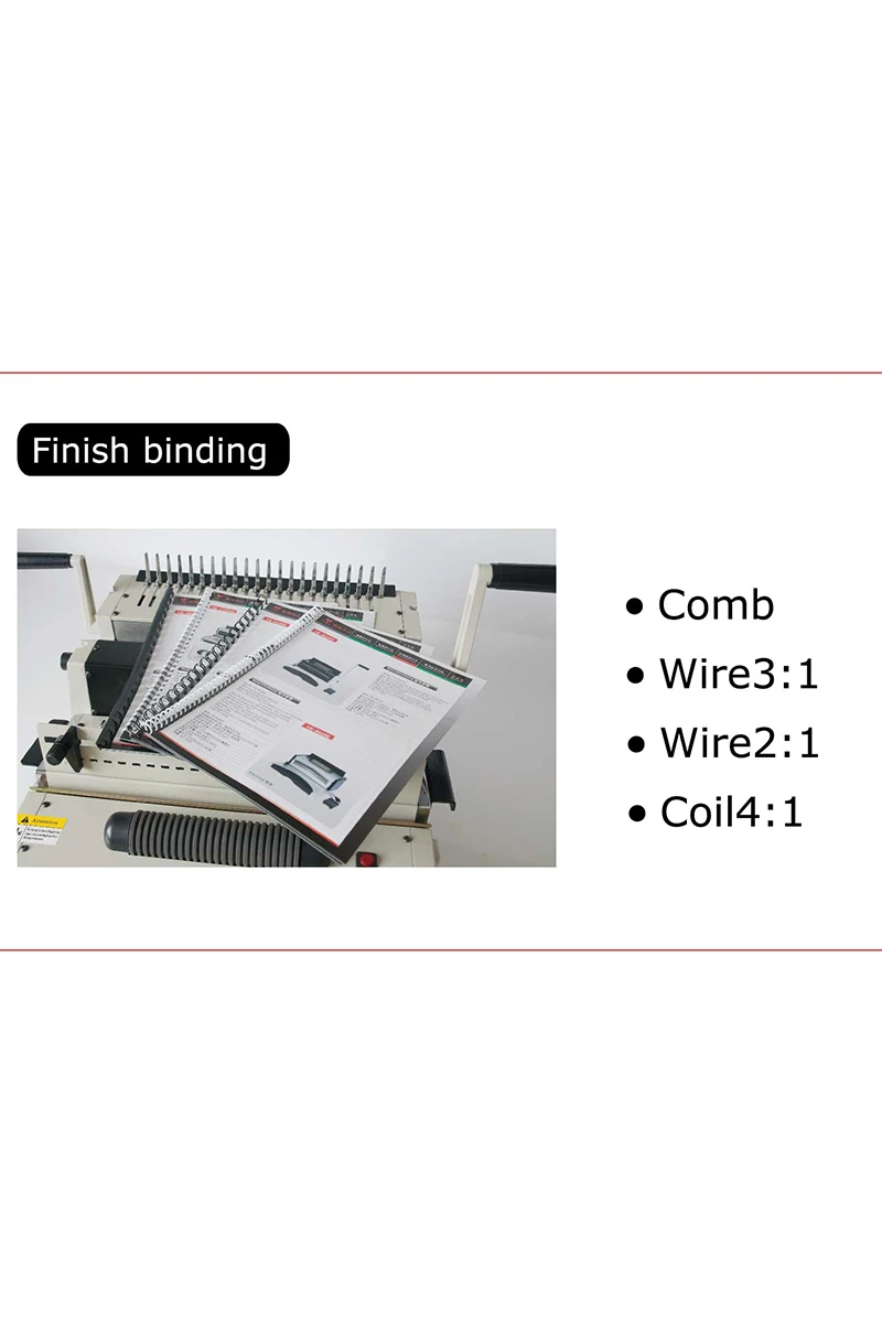 Multi-function 4 in 1 Electric Document Punching &Binding Machine Comb Binding Machine and Spiral Binding Machine