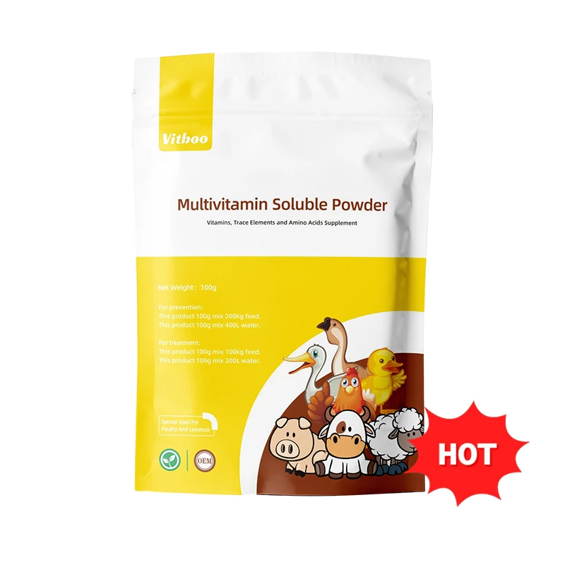 Chicken Anti-stress Additives Multivitamins Powder for Animals Vitamin Acid for Poultry