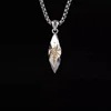Steel Square Pearl Necklace 60+5CM