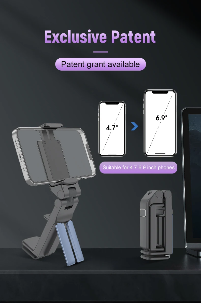 Adjustable Portable Travel Cell Phone Holder 360 Rotation Airplane