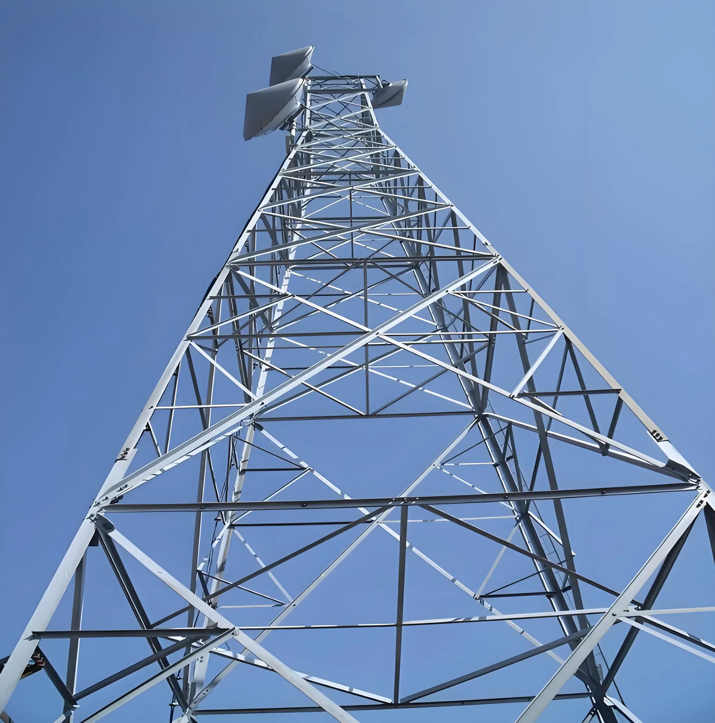 Multi-Functional Three-Legged Steel Tower for 4G/5G/Wi-Fi Wireless Communication Cell Phone Tower