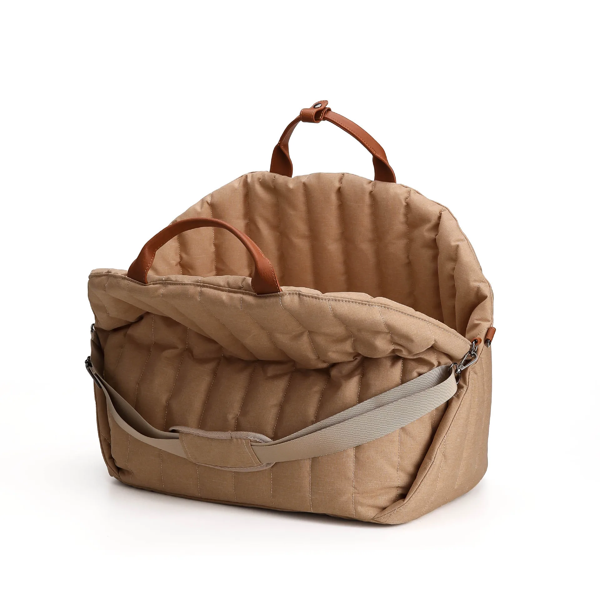 Luxury Small Dog Car Seat Sling Carrier Warm Portable Pet Backpack Soft Transparent Canvas Safety Removable Outdoor House Pet