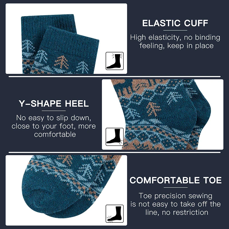 product-750-750 men wool socks custom logo winter warm socks thick knit cabin cozy crew soft socks gifts for men