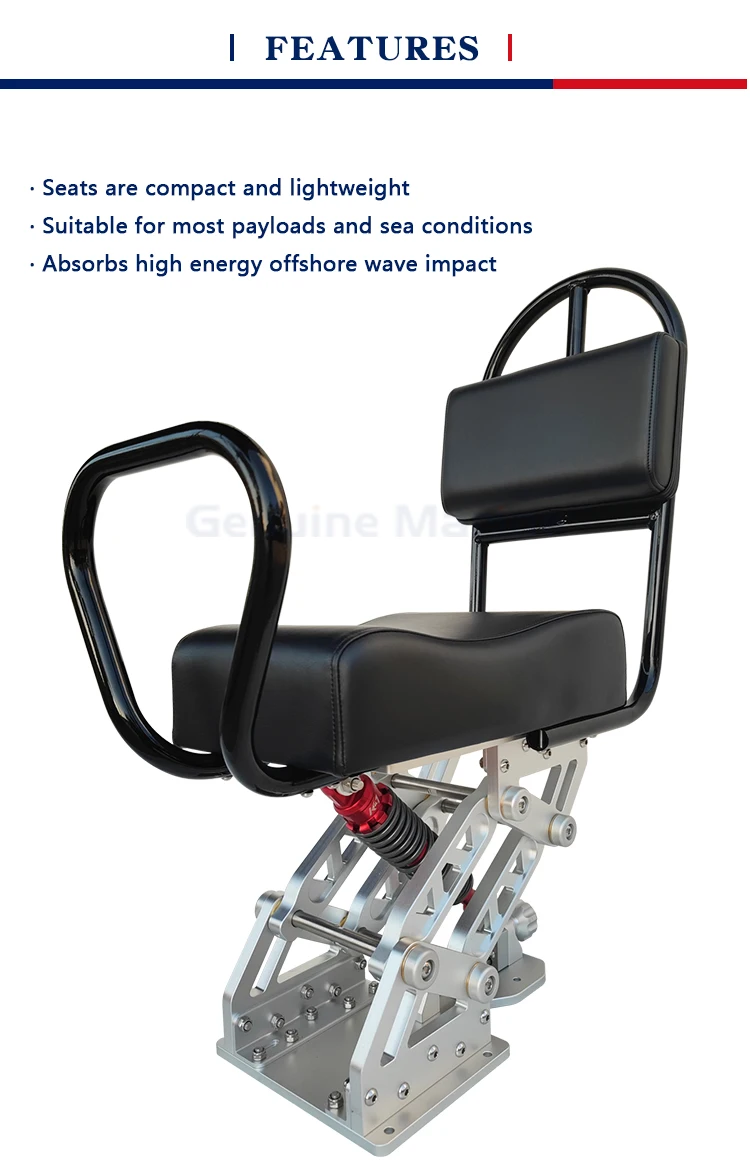 Genuine Marine Speed Boat Suspension Seat Jet Boat Captain Shockproof