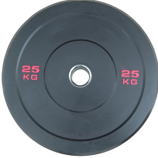 High Quality Factory Outlet Gym Equipment Durable Black Custom Rubber Weight Plates