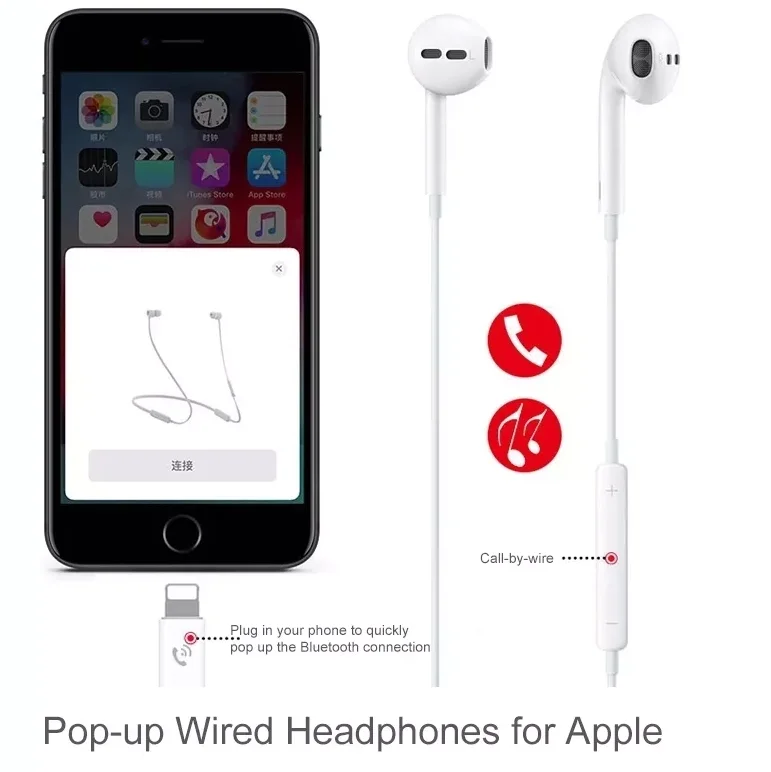 3.55mm Noise Cancelling Headphones Wired Bass Original Earphones For