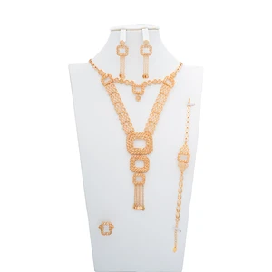 Luxury Necklace and Earrings Jewelry Set Luxury Bridal Jewelry Sets for Women Indian Fashion Wedding Jewelry Set