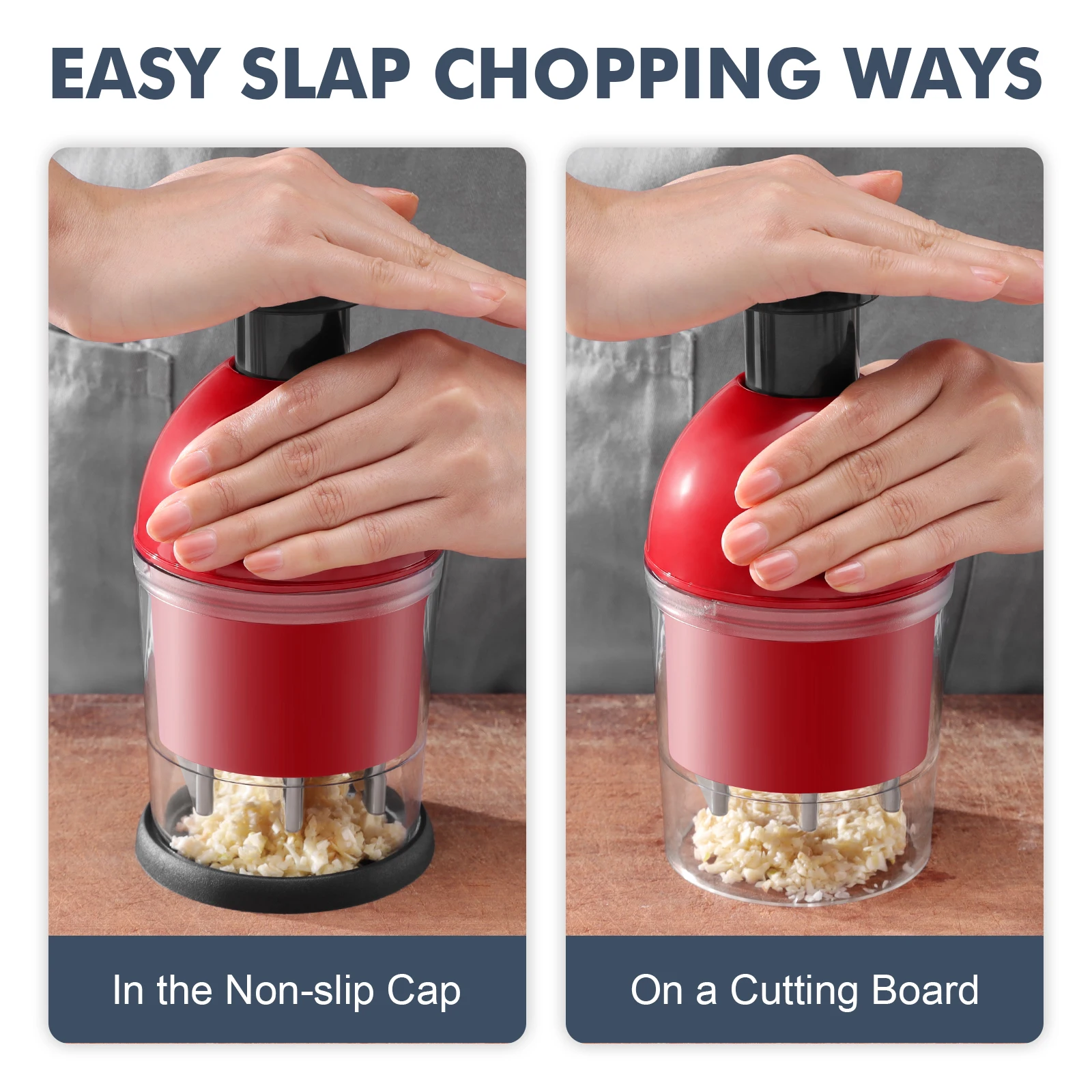 Easy to Operate Manual Operation Onion Vegetable Chopper Hand Held  Food Chopper