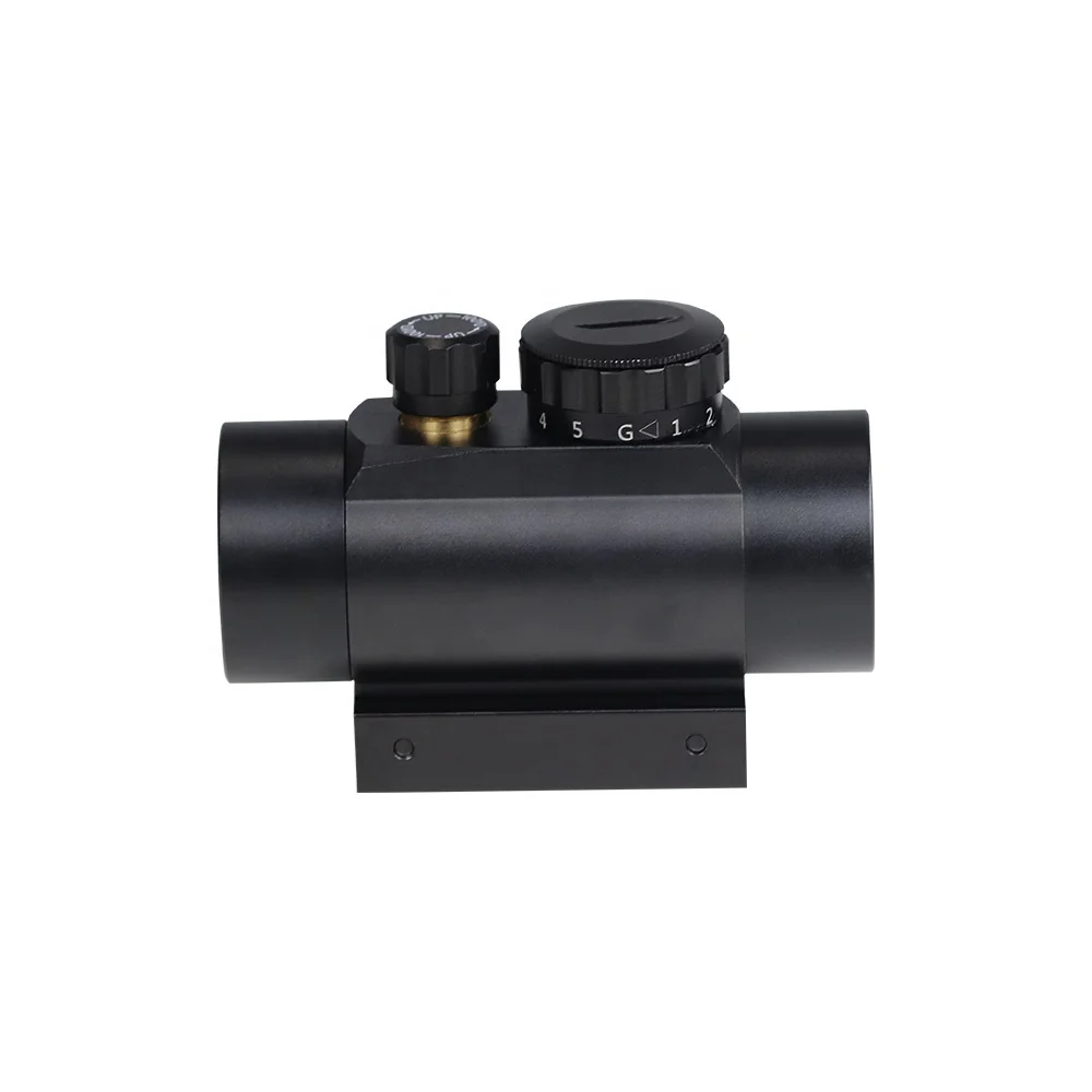 1x40RD Red Green Dot Sight Scope Reflex Sight with Quick Adjustment Knob 20mm/11mm