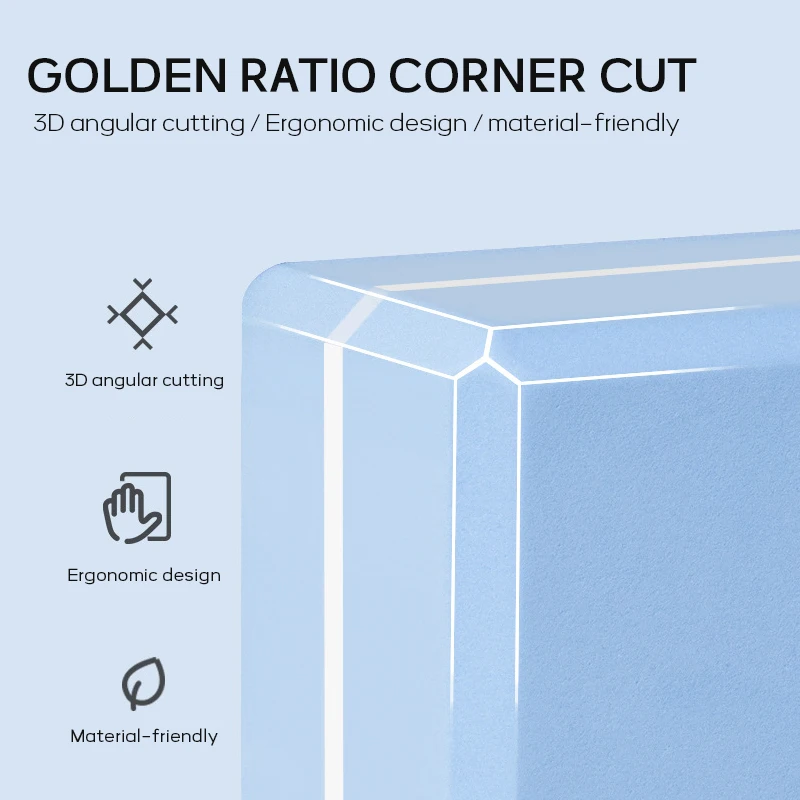 Кирпич для йоги фитнеса натуральный вспененный этиленвинилацетат Пилатес спорт похудение баланс тренировочный тренажерный зал с линией положения не скользит экологически чистый