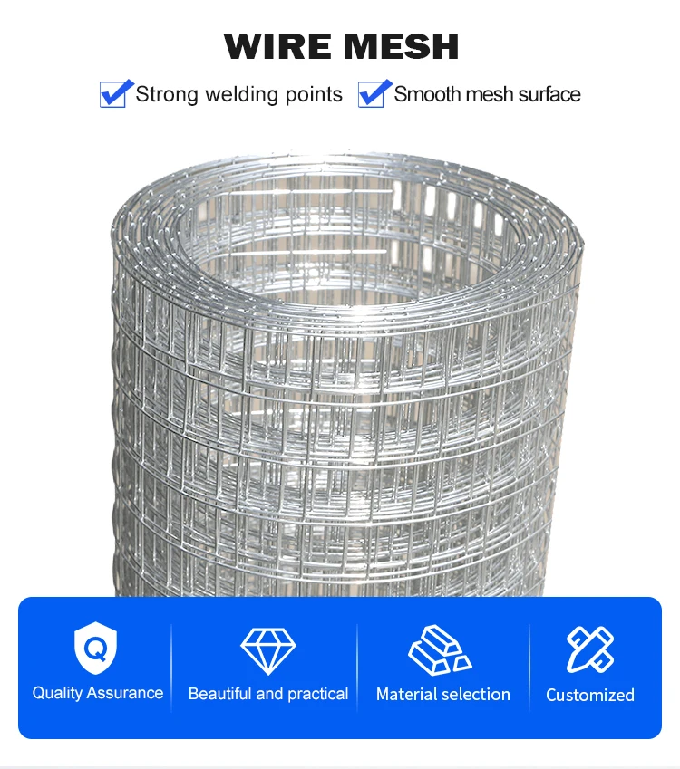 Gauge Galvanized Welded Wire Mesh Fencing Roll X Welded Wire Mesh Buy Galvanized Welded