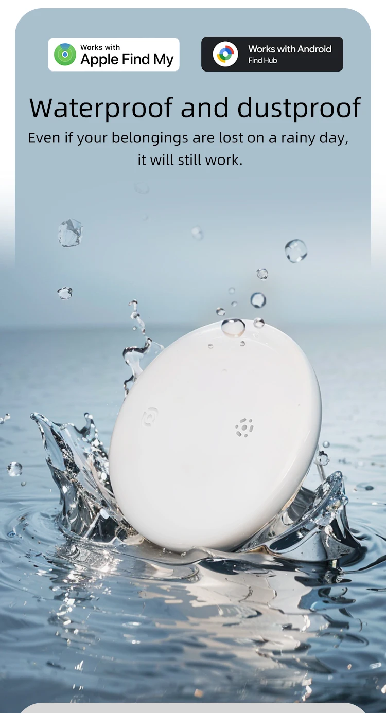 product rsh dual system air smart tag key finder mini gps tracker  locator compatible with apple find my and google find hub224-9